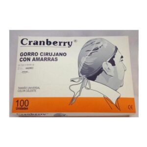 Gorro cirujano c/tiras x 100