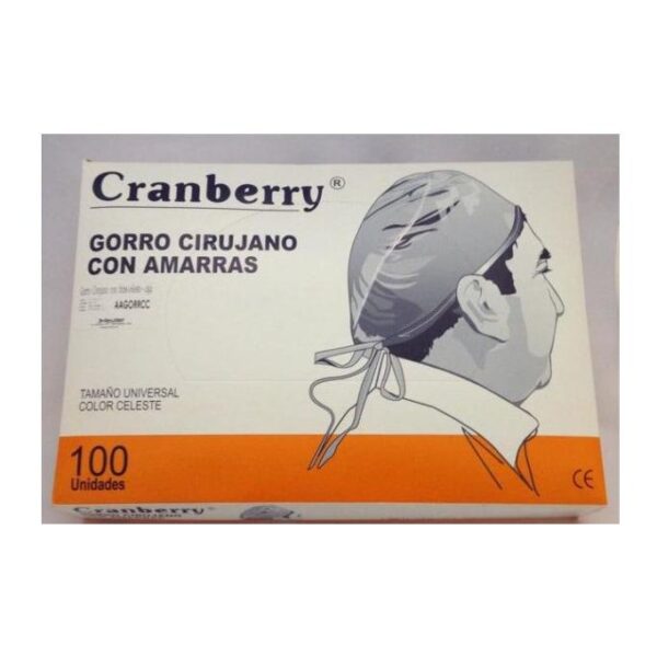 Gorro cirujano c/tiras x 100