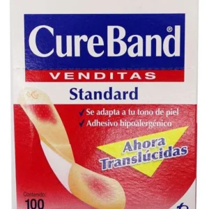 Curitas Cureband Venditas Translúcidas x 100 Unidades