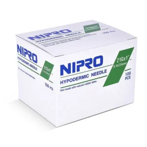 Caja Aguja Nipro 21GX1.